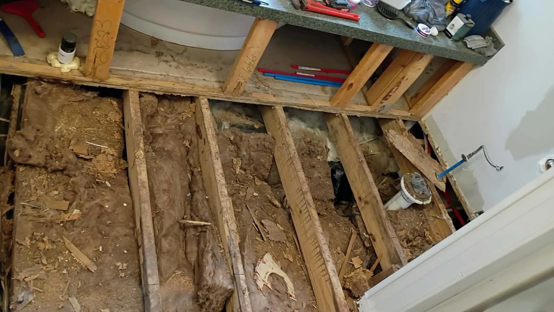 Sistering floor joists